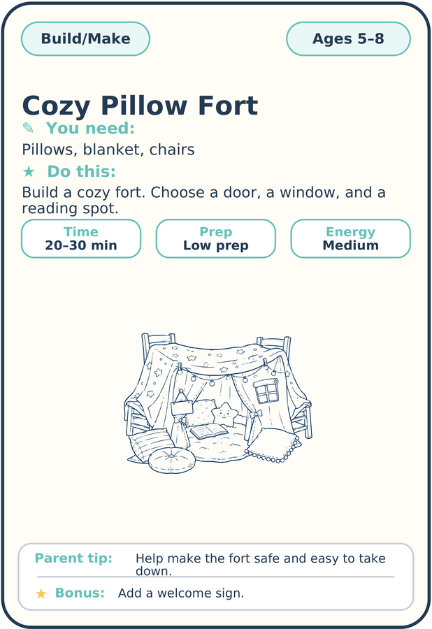 Build and Make card preview